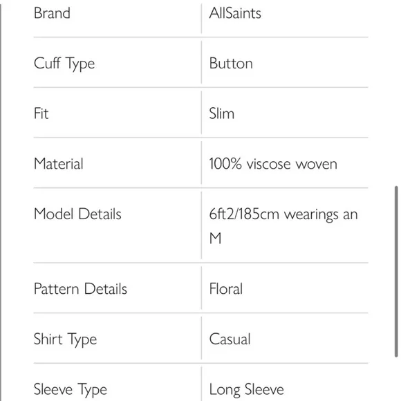 All Saints Sumatra Slim Fit Button Down Long Sleeve Shirt - Picture 4 of 8